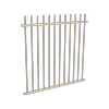 ProtectorAl 350 - 1200 x 1200mm Paperbark Aluminium Picket Top Pool Fence Panel