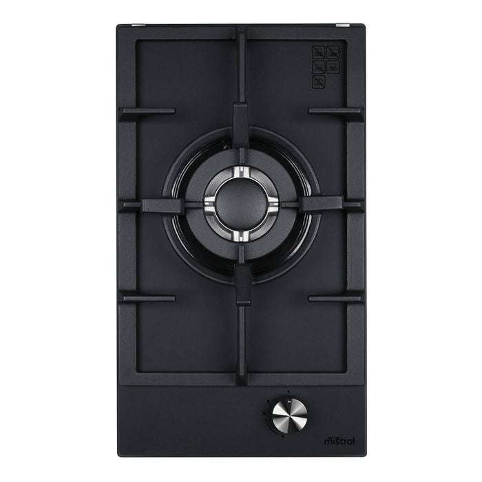 Mistral 30cm Matte Glass Single Burner Gas Cooktop