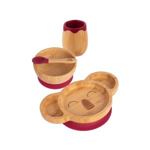 Tiny Dining 4pc Koala Bamboo Suction Baby Feeding Set