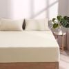 Dreamaker Superfine Washed Microfibre Combo Fitted Sheet Set Natural Long Single Bed