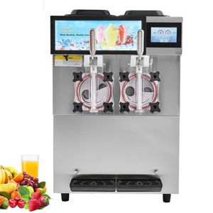 Vevor 2x12 L/3.17 Gal Commercial Slushy Machine Silver Double Tanks Cool And Freeze Modes For Party