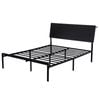 Artiss Bed Frame Queen Size Led Metal Bed Base With Charging Station Lan