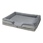 Pawz Pet Bed Velvet Flannel Soft Cushion Grey XL