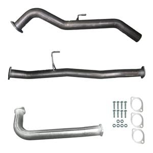 Ignite Exhausts Dpf Back For Nissan D40 Navara 2.5l Automatic 3" With Straight Pipe Only Raw Aluminised Steel