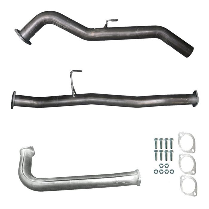 Ignite Exhausts Dpf Back For Nissan D40 Navara 2.5l Automatic 3" With Straight Pipe Only Raw Aluminised Steel