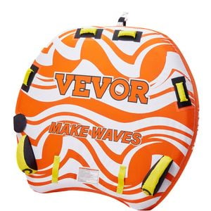 VEVOR Towable Tube Colorful 1-3 Riders with Full Nylon Cover 16 Grab Handles for Water Sports