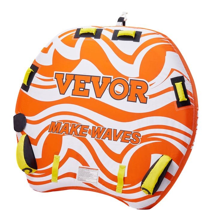 VEVOR Towable Tube Colorful 1-3 Riders with Full Nylon Cover 16 Grab Handles for Water Sports