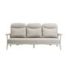 Deck Outdoor Concepts Anchorage Reclining 3 Seater Aluminium Outdoor Lounge in White