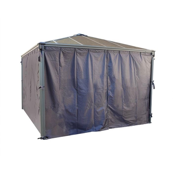 Canopia 2100 x 3600mm DIY Curtain Kit - To Suit Palermo/Martinique/Milano Gazebo