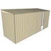 Build-a-Shed 1.5 x 4.5 x 2m Single Sliding Side Door Skillion Shed - Cream