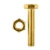 Pinnacle M10 x 50mm Yellow Zinc Hi Tensile Hex Bolt And Nut - 4 Pack