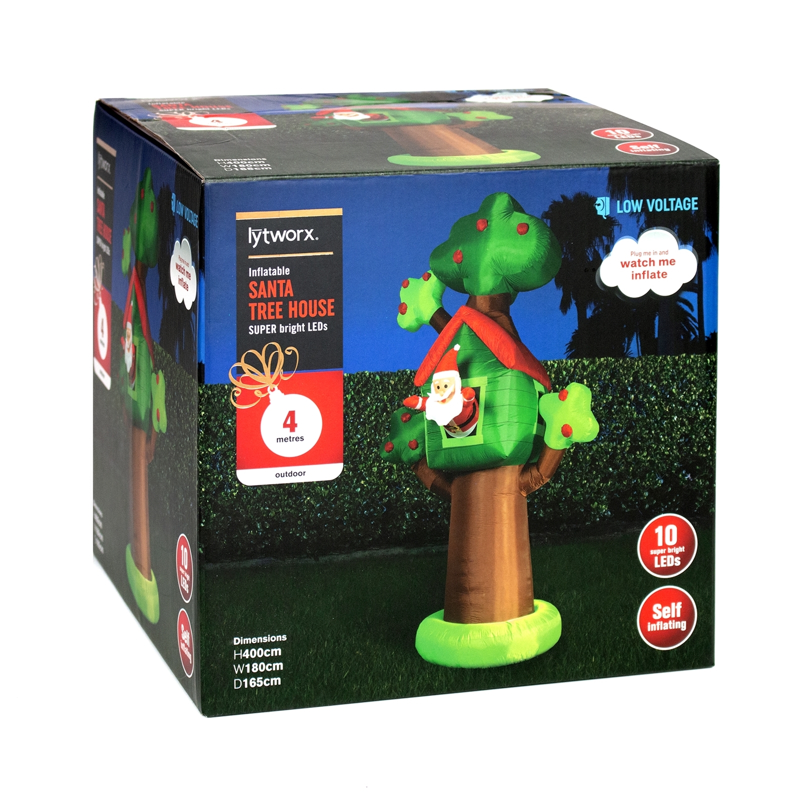 Lytworx 4m Inflatable Santa in Tree House product image