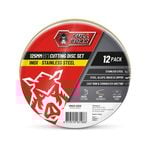 Full Boar 125mm (5") x 1.0 x 22.23mm Inox Cutting Disc - 12 Pack