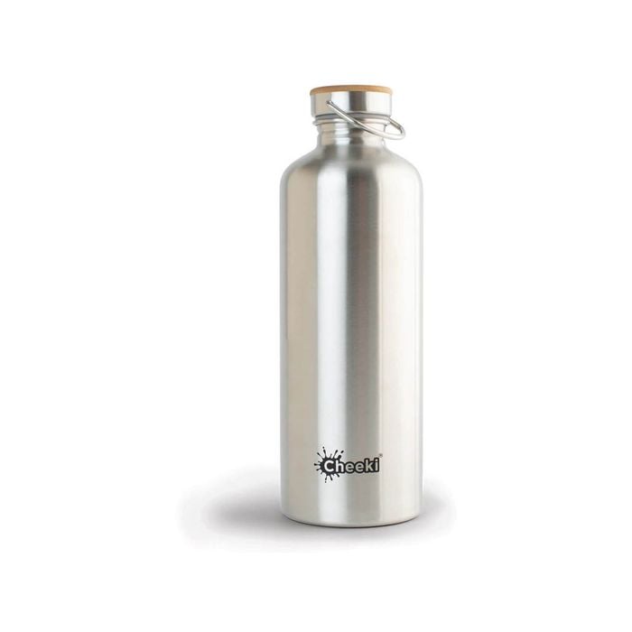 Thirsty Max Stainless Steel Water Bottle - Silver - 1.6L - Cheeki