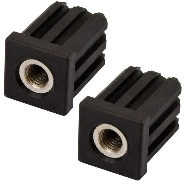 Richmond 32mm x M12 Square Threaded Tube Insert - 2 Pack