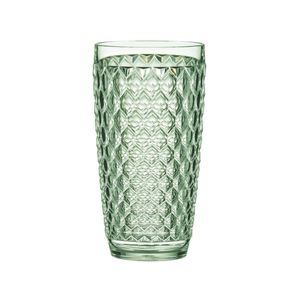 Tate Geometric 450ml Highball Acrylic Tumbler Drinking Cup - Forest