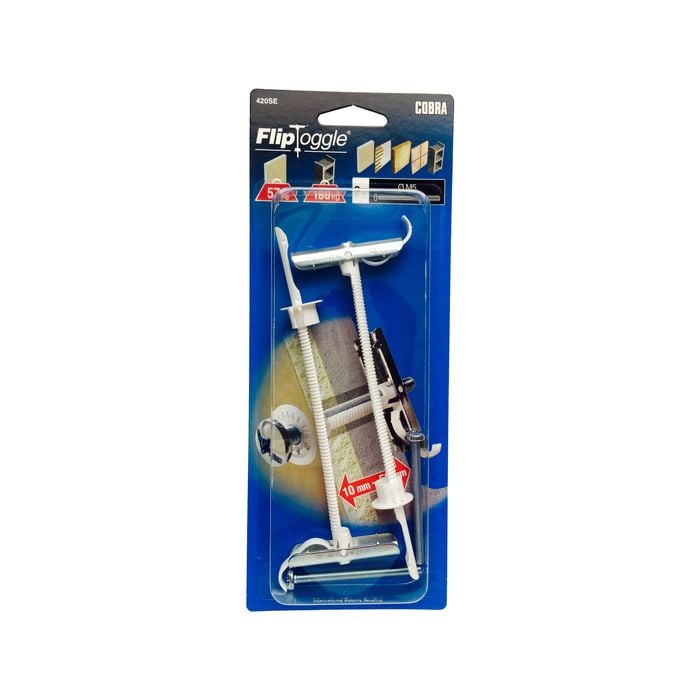 Cobra 5 x 60mm Anchor Fliptoggle Screws - 2 Pack