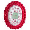 Urban Resin/Wood Lotti Petal Oval Photo Picture Frame 5x7in 22x18cm Red