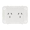 HPM ARTEOR Double Powerpoint With Autoswitch - No Coverplate - White