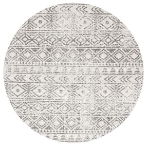 The Rug Connection Jaya 456 Off White 150x150cm - Small Round Coastal Pet Friendly Indoor Rug
