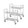 SOGA 2X 2 Tier 85x45x90cm Stainless Steel Food Cart – Medium