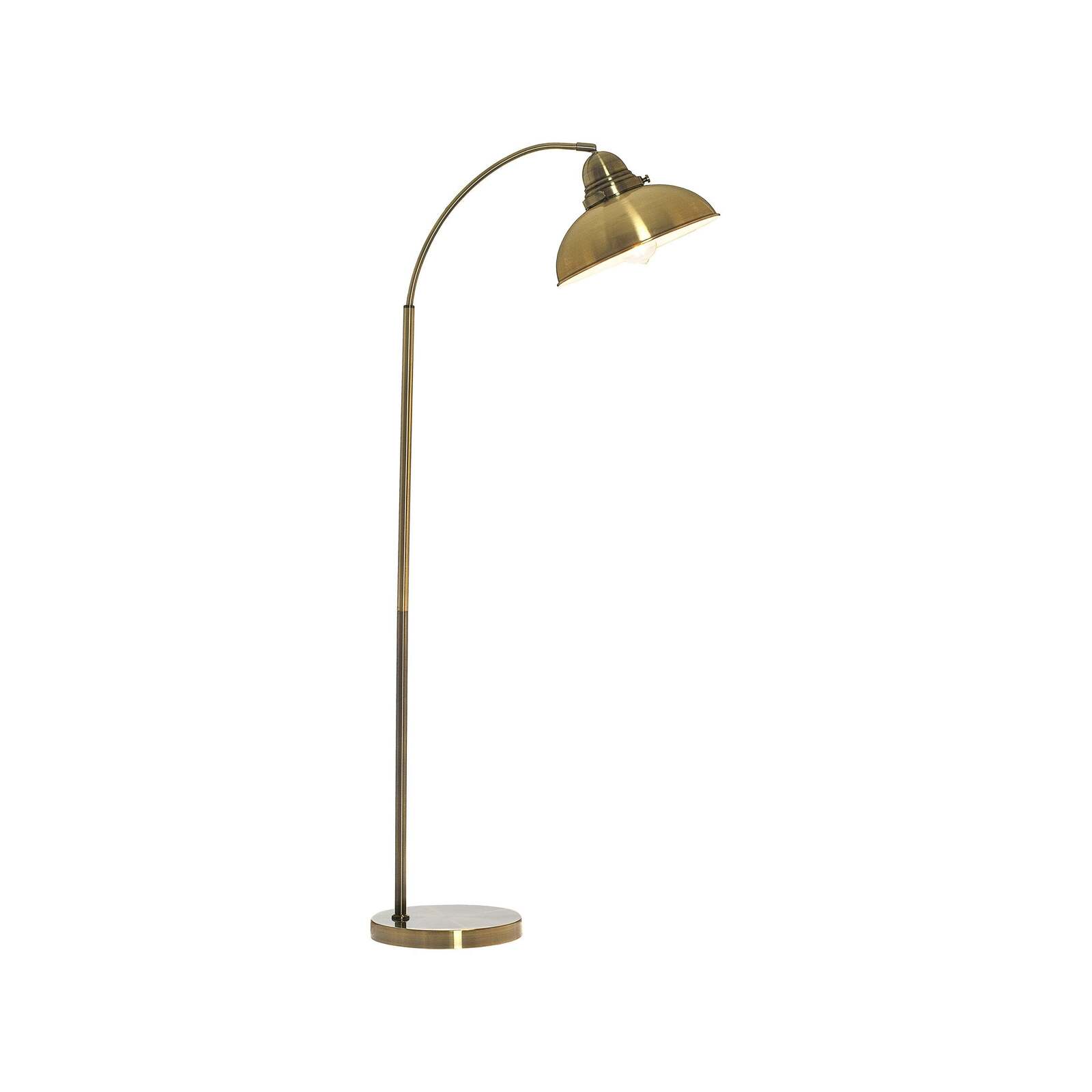 Lexi Lighting Manor Metal Floor Lamp - Weathered Brass 140 cm