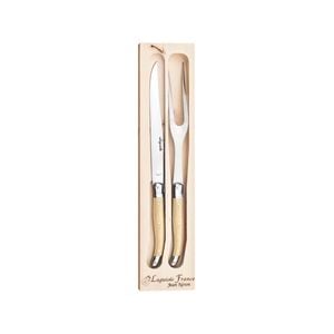 Laguiole Jean Neron Carving Set - Light Horn