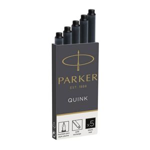 Parker Permanent Ink Cartridge (5pk) (Black)