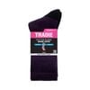Tradie Women's Multi Ribbed Cotton Crew Socks - 3 Pack - Size 5-8