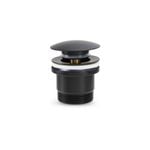Brasshards Matt Black Universal Pop Up Dome Basin Waste