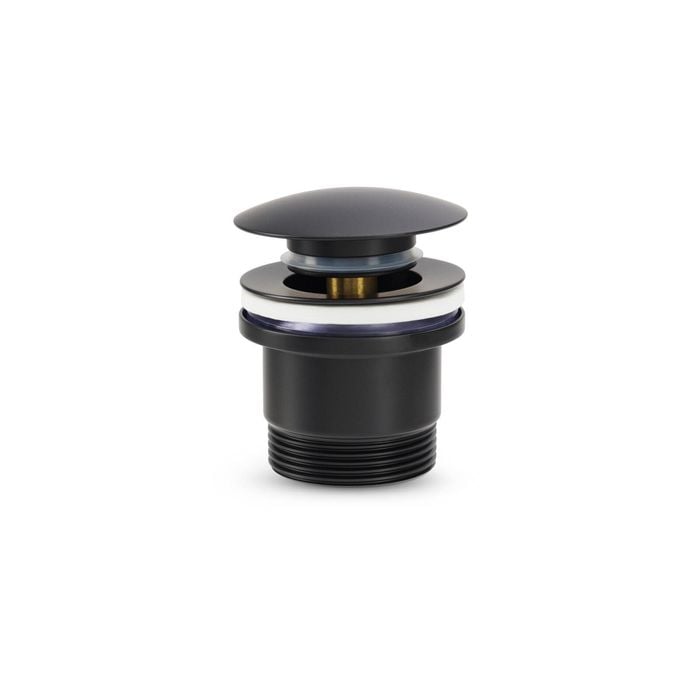 Brasshards Matt Black Universal Pop Up Dome Basin Waste