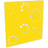 ProtectorAl 300 - 1200 x 300 - 1200mm Light Yellow / Gloss White Fireworks Unframed Composite Deco Panel