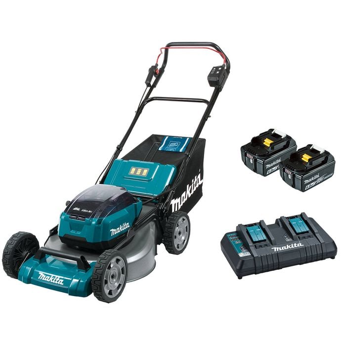 Makita 534mm 21" 18V x 2 Brushless Lawn Mower Kit