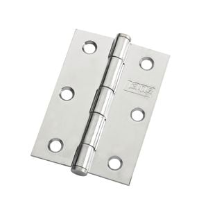 Lane 85 x 60 x 2mm Polished Chrome Architectural Loose Pin Butt Hinge