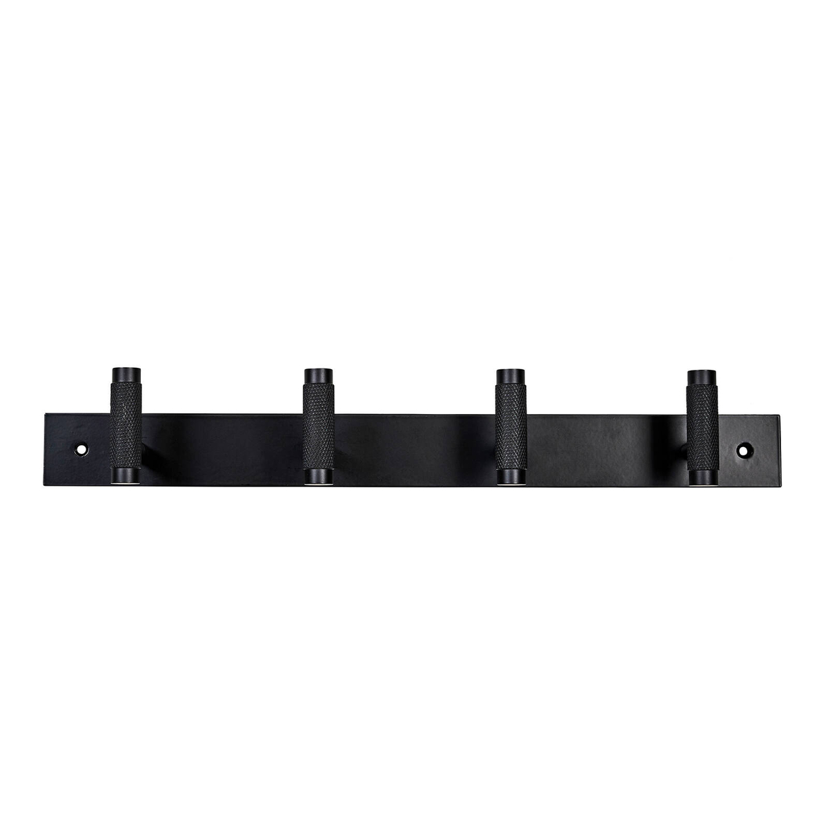 Adoored 4 Hook Black Knurled Deco Hook Rack - Bunnings Australia