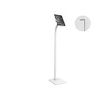 Brateck Universal Anti-Theft tablet floor stand compatible with most 7.9'-11' Tablets-White (LS)