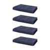 4PK Bambury Elvire 600gsm Soft Absorbent Cotton Hand Towel 40x60cm Blue