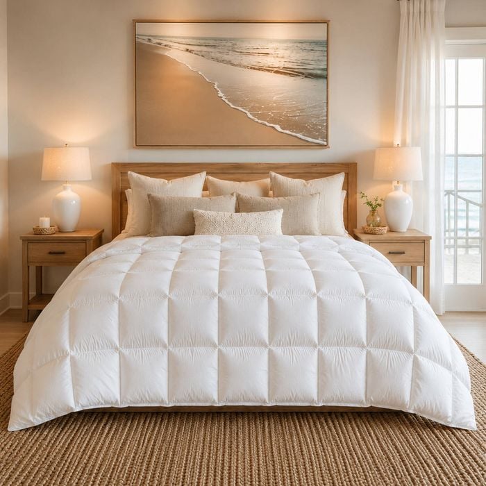 Royal Comfort 500gsm Microfibre Quilt All-season Warmth Soft Duvet White Double
