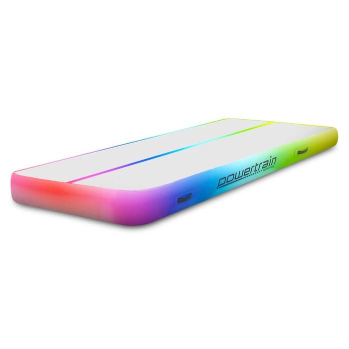 3m Airtrack Tumbling Mat Gymnastics Exercise 20cm Air Track - Rainbow