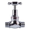 Kinetic 15mm Chrome Male T Head Stop Cock