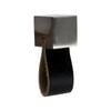 Adoored Cube Satin Nickel Cabinet Knob Leather - 4 Pack
