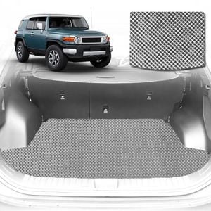 6D Diamond Car Boot Mat for Toyota FJ Cruiser 2010-2017-Cargo Mat-Grey-Outback GT