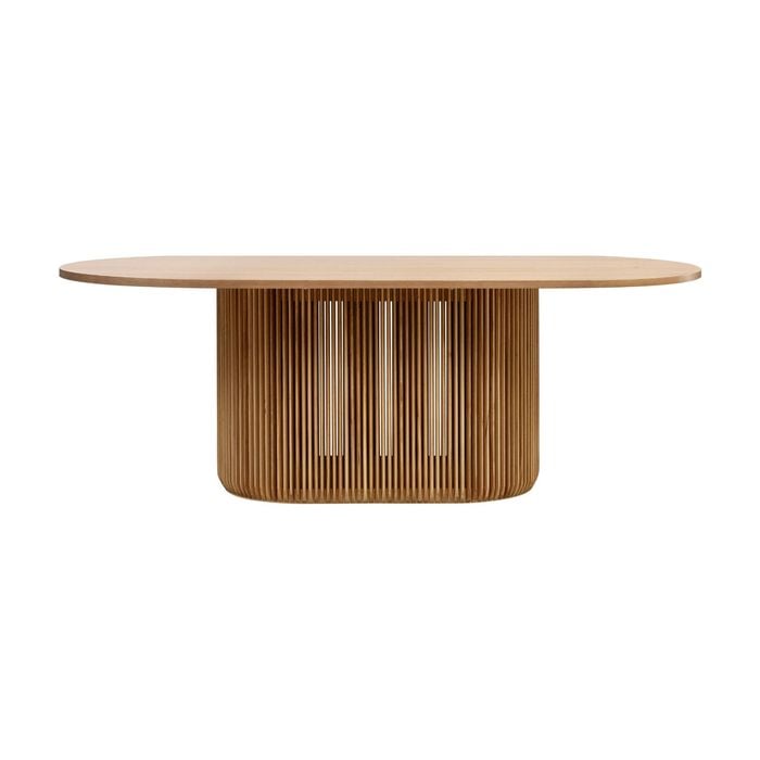 Arvin 220cm Ovan Dining Table Natural