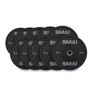 Smai Hd Bumper Plates Set - 5 Pairs Of 5kg (50kg) -