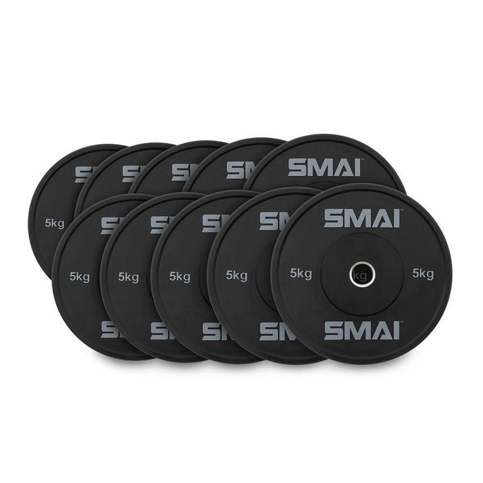 Smai Hd Bumper Plates Set - 5 Pairs Of 5kg (50kg) -