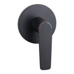 evekare 35mm Matte Black Extended Lever Shower Mixer
