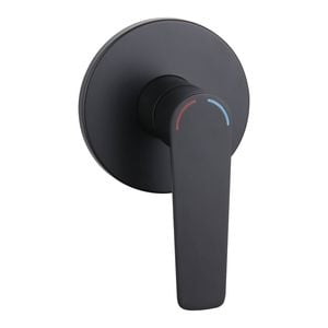 evekare 35mm Matte Black Extended Lever Shower Mixer