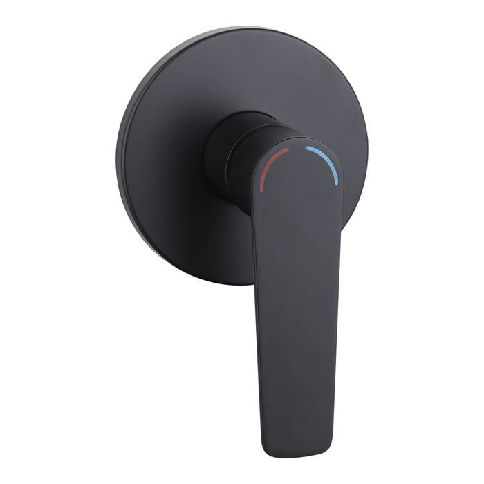 evekare 35mm Matte Black Extended Lever Shower Mixer