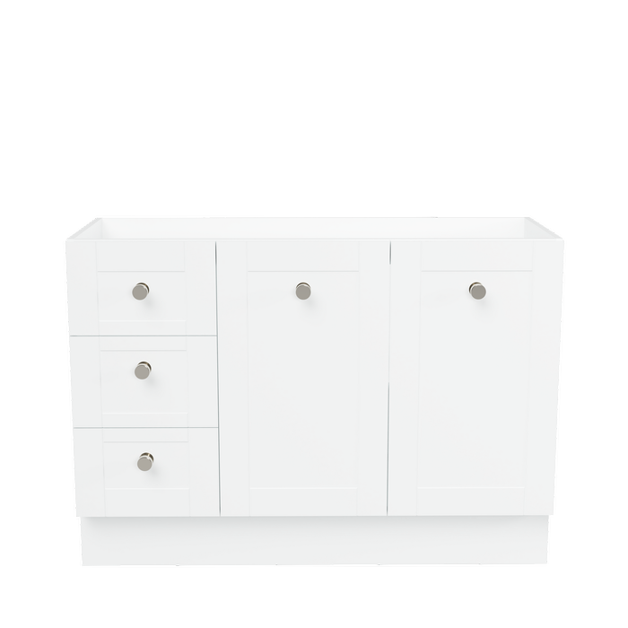 New England Joinery 1200mm Diadem Floorstanding Centre Bowl Vanity - Cabinet Only