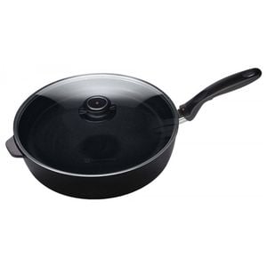Xd Induction Deep Saute Pan With Glass Lid 28x7.5cm Swiss Diamond